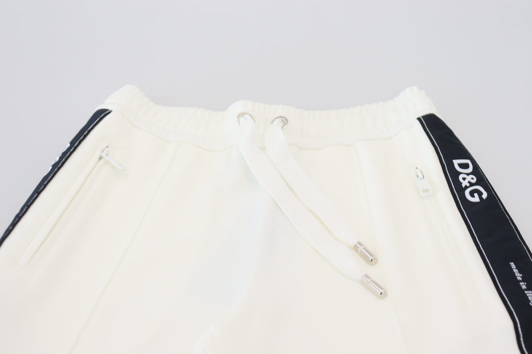 Pantalon de jogging blanc chic Dolce &amp;amp; Gabbana pour un confort accru