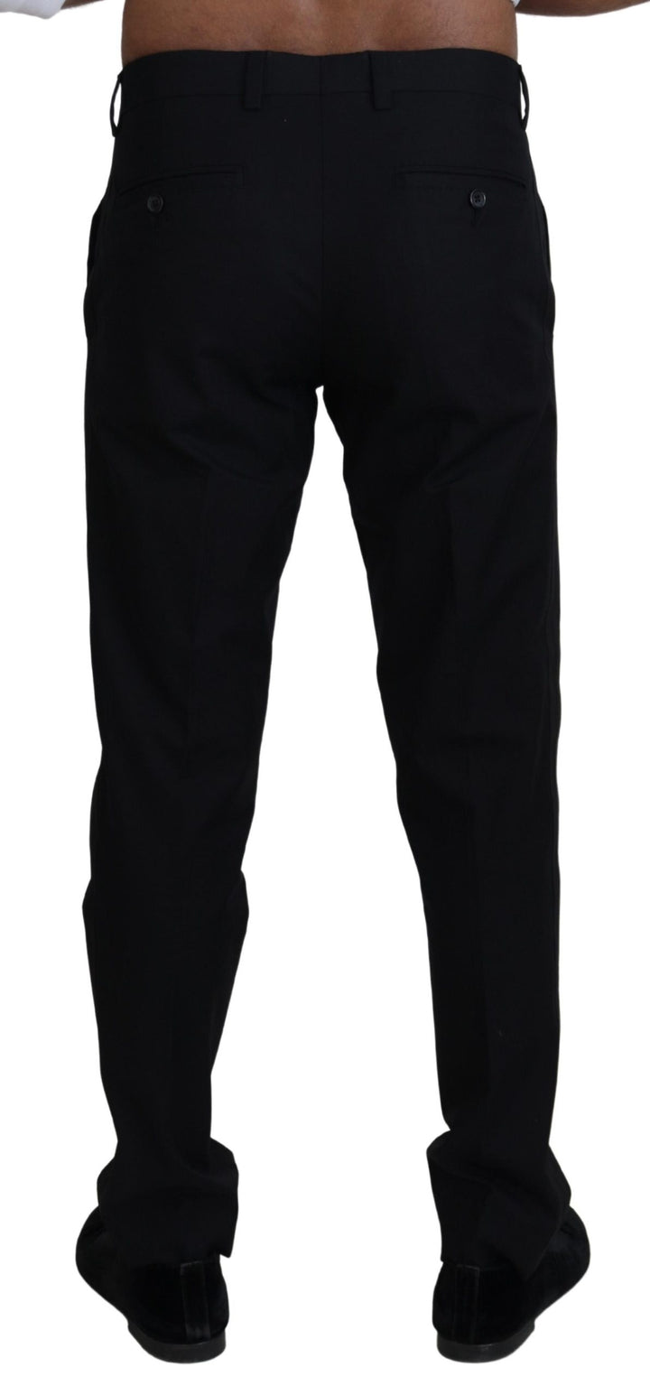 Dolce &amp; Gabbana Black Chino Formal Cotton Pants