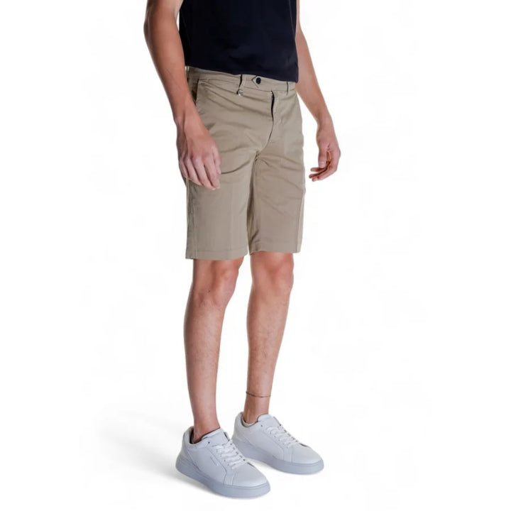 Antony Morato Beige Cotton Bermuda Shorts