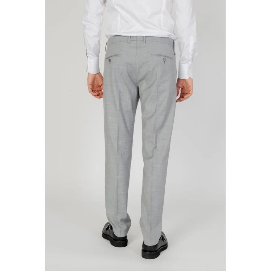 Antony Morato Gray Polyester Dress Pants