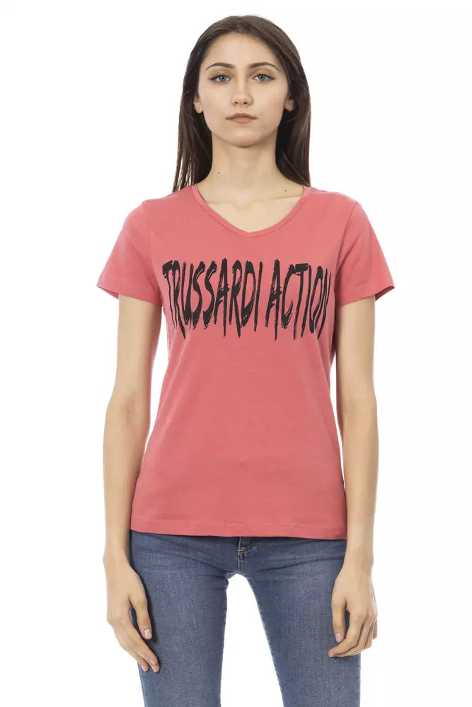 T-shirt femme Trussardi Action en coton multicolore
