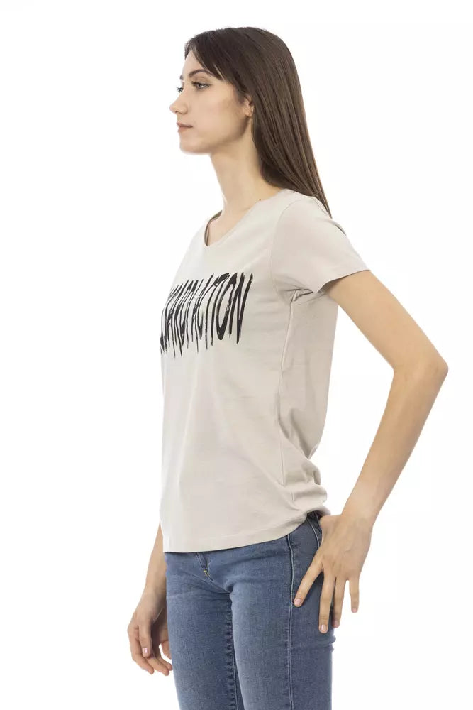 Camiseta Trussardi Action Beige: ¡Desata el estilo italiano!