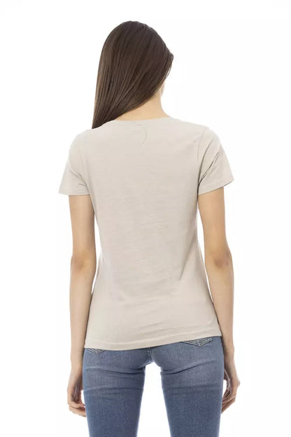 Camiseta Trussardi Action Beige: ¡Desata el estilo italiano!