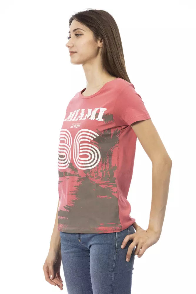 T-shirt femme Trussardi Action en coton multicolore