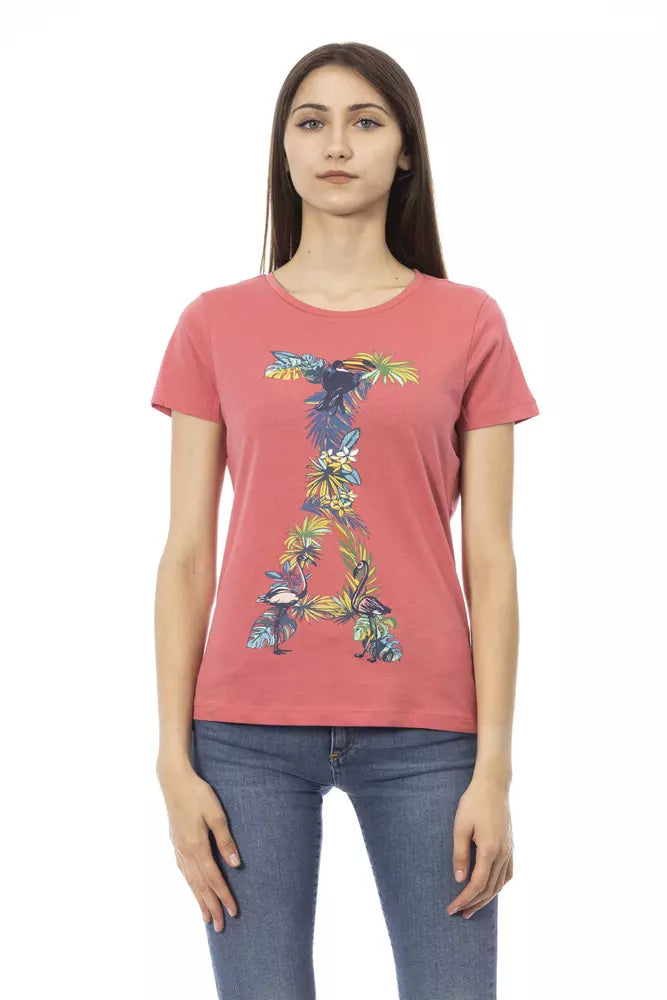 Trussardi Action Fuchsia Cotton Tops &amp; T-Shirt
