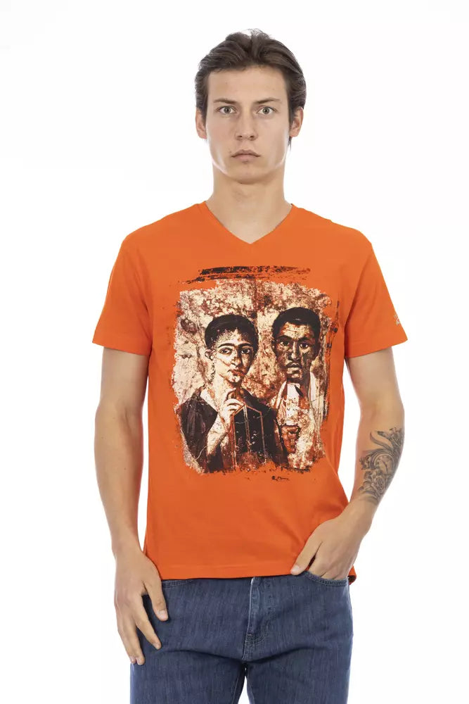 Trussardi Action Orange Cotton Men&