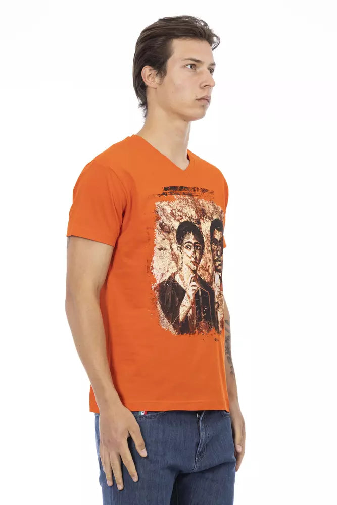 Trussardi Action Orange Cotton Men&