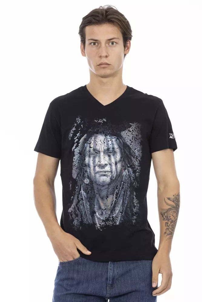Trussardi Action Black Cotton Men&