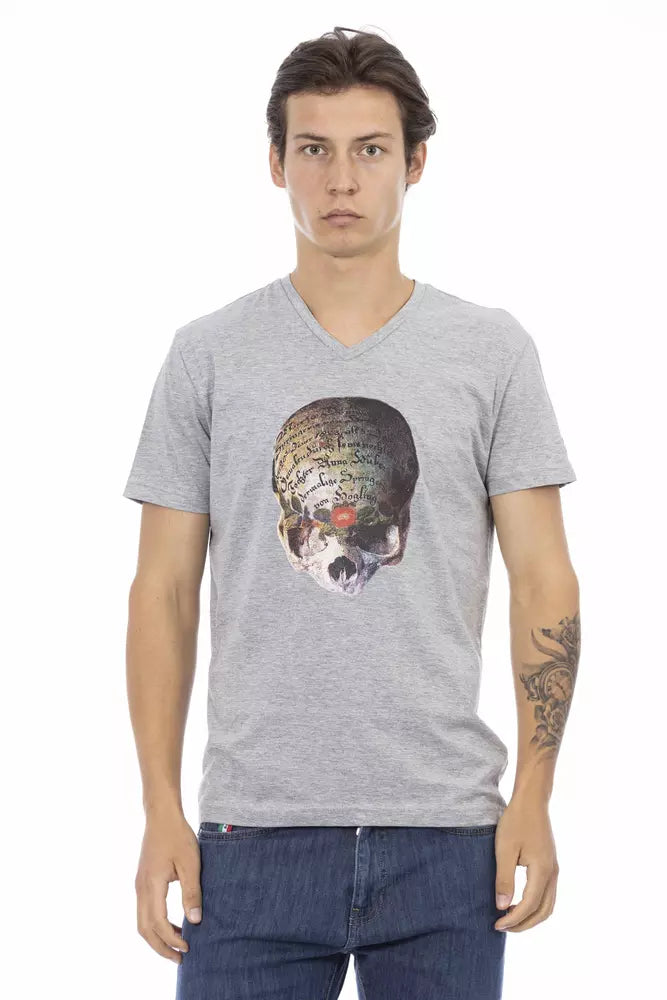 Trussardi Action Gray Cotton Men&