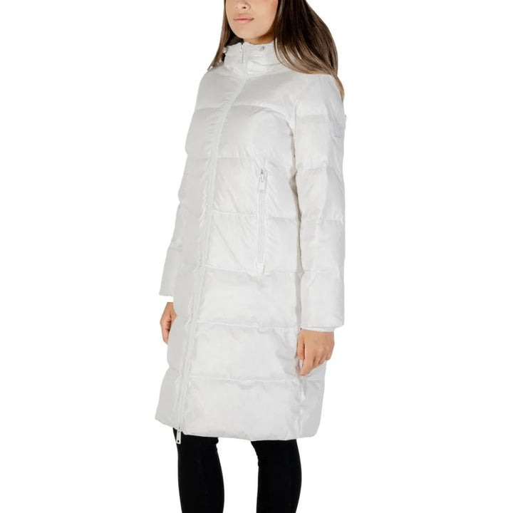 Armani Exchange White Polyamide Coat