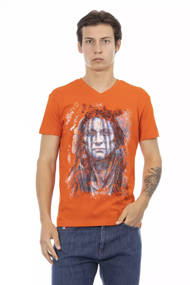 Trussardi Action Orange Cotton Men&