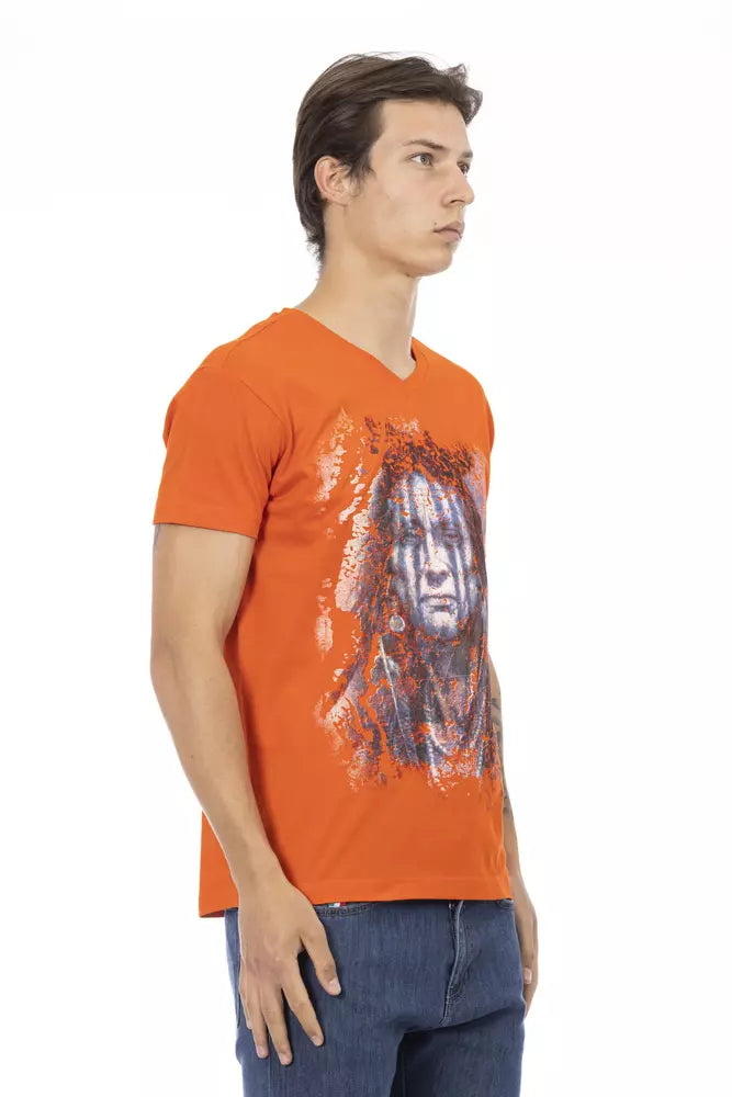 Trussardi Action Orange Cotton Men&