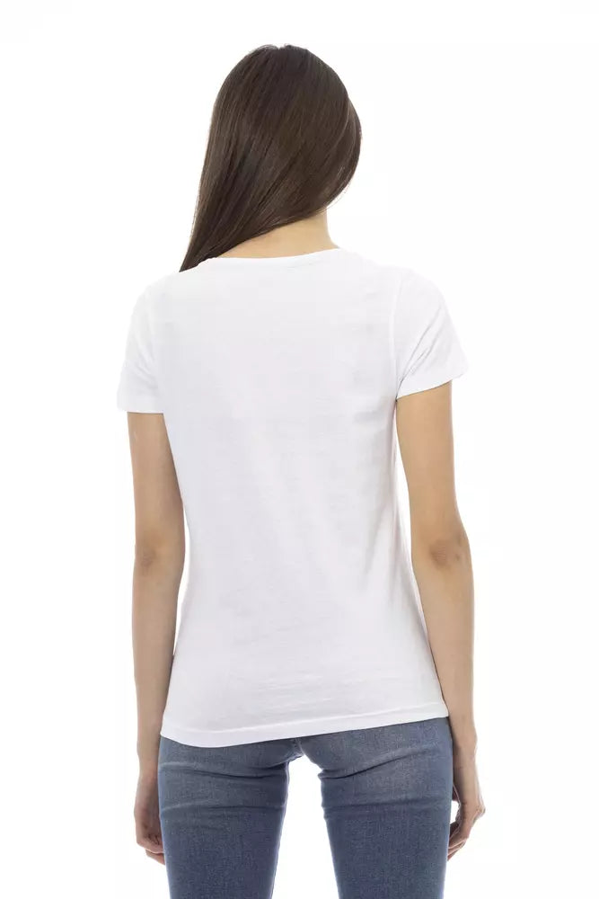 La camiseta Trussardi Action presenta la ropa urbana blanca más atractiva