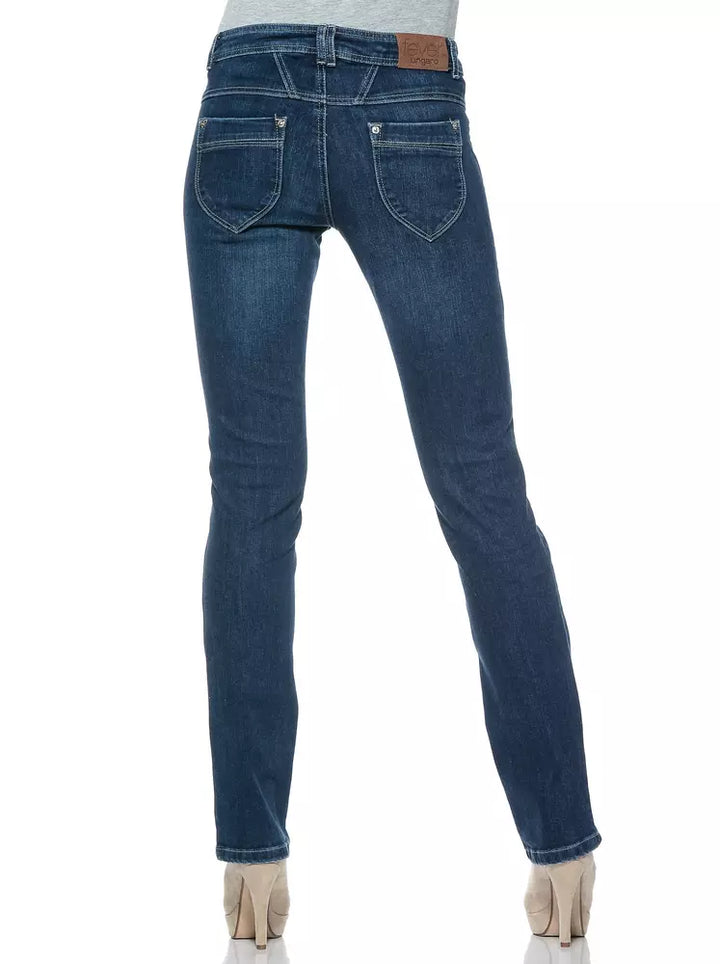 Jean Ungaro Fever en coton bleu pour femme