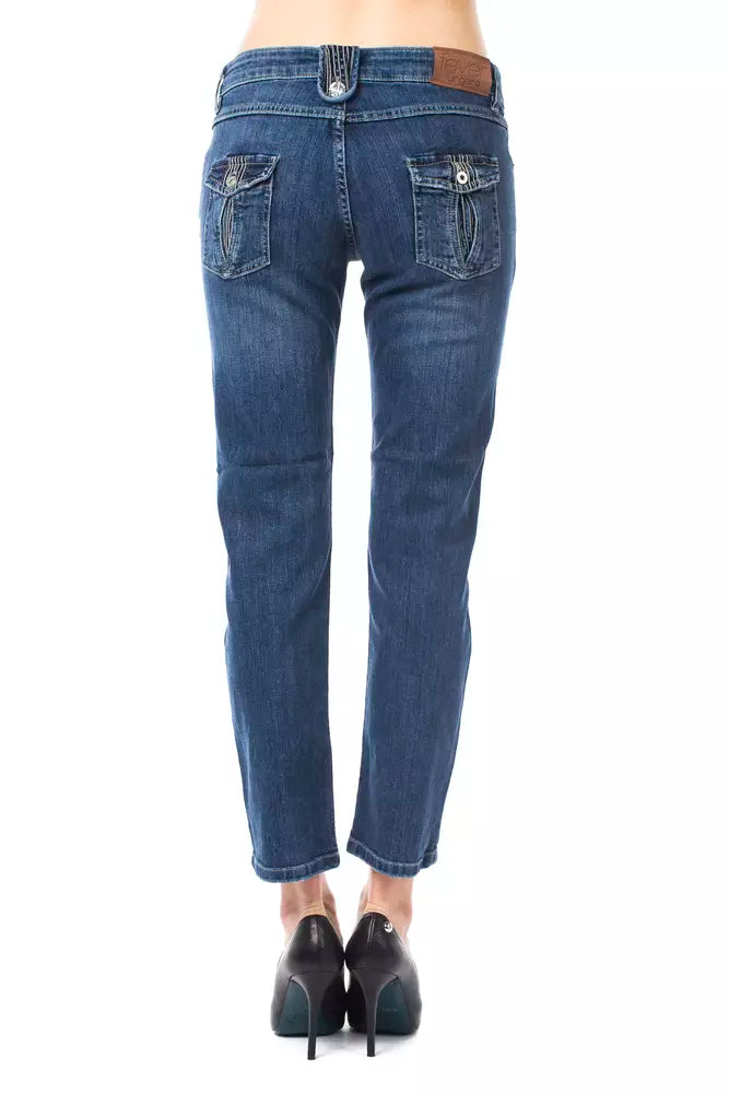 Vaqueros capri azul claro Ungaro Fever Sizzle