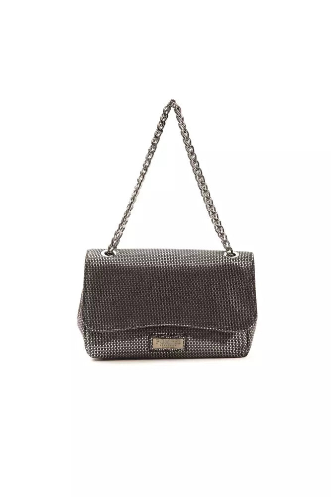 Sac bandoulière Pompei Donatella en cuir gris pour femme