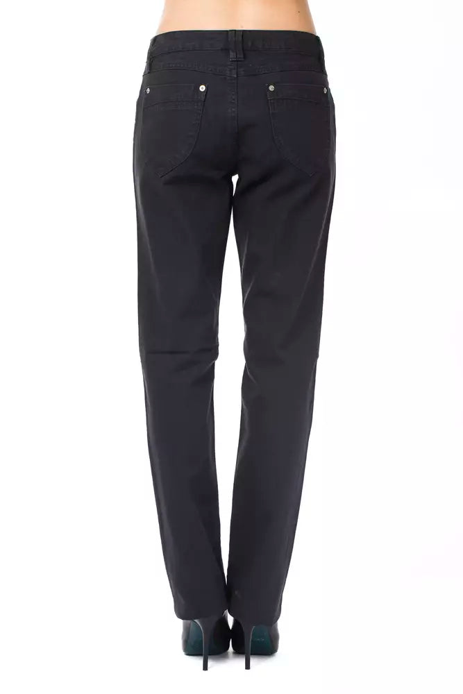 Pantalon femme en coton bleu Ungaro Fever