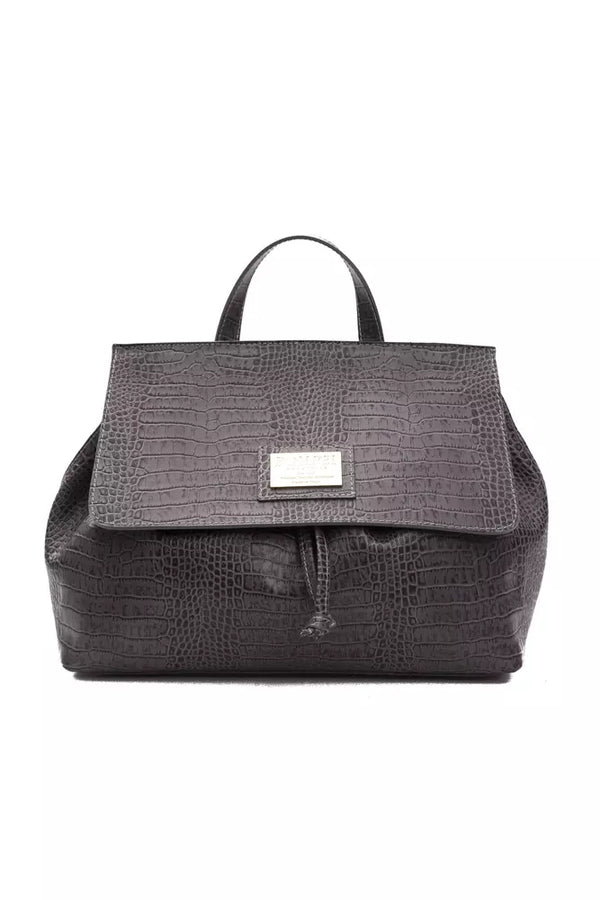 Pompei Donatella - Gray Leather Women Shoulder Bag