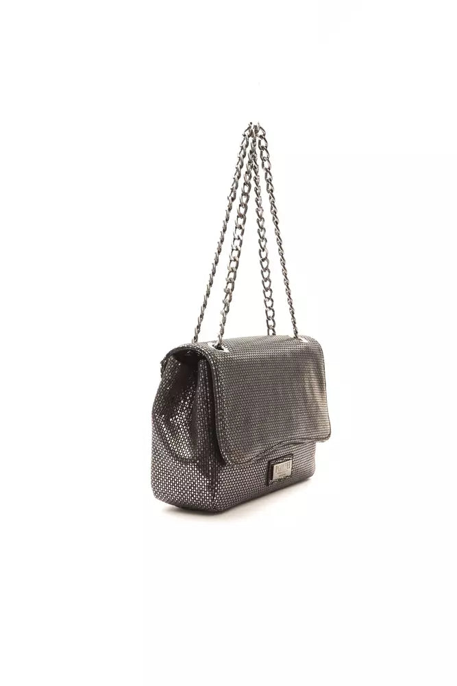 Sac bandoulière Pompei Donatella en cuir gris pour femme