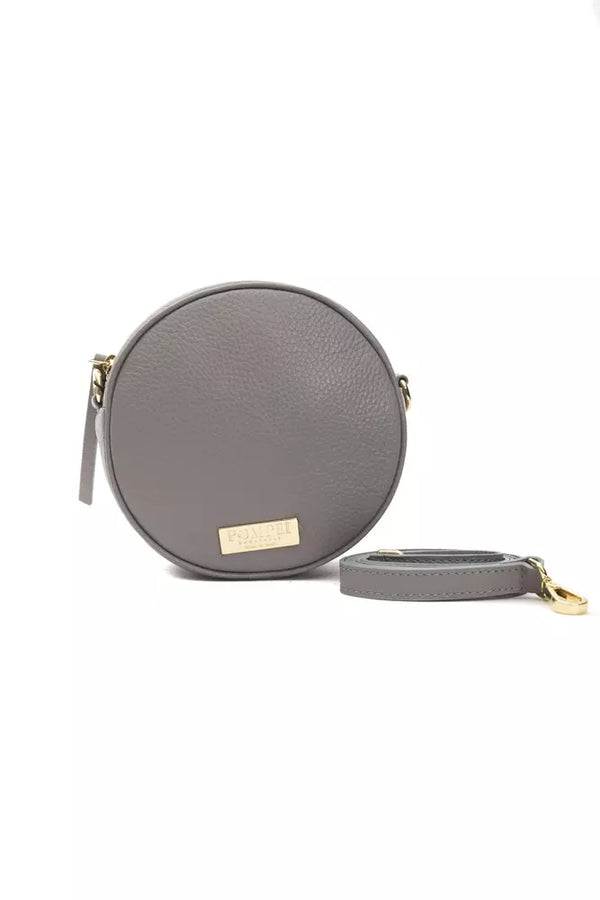 Pompei Donatella - Gray Leather Women Crossbody Bag