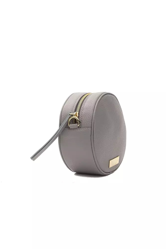 Pompei Donatella - Gray Leather Women Crossbody Bag