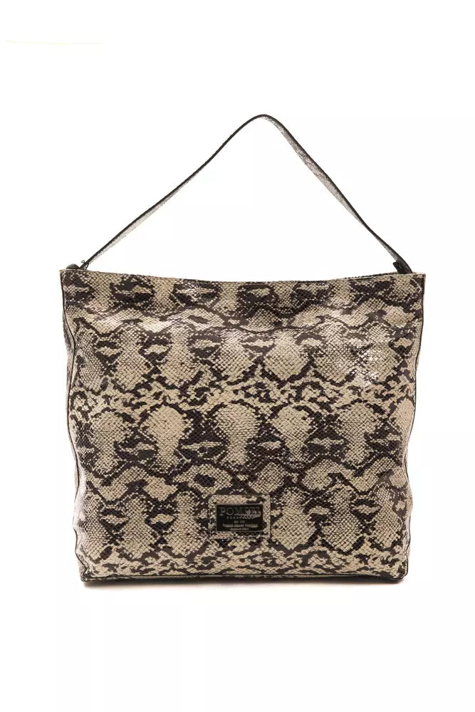 Sac à bandoulière Pompei Donatella en cuir gris pour femme