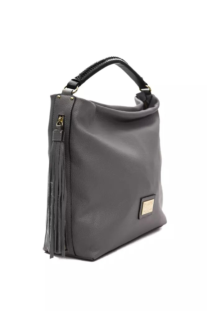Sac à bandoulière Pompei Donatella en cuir gris pour femme