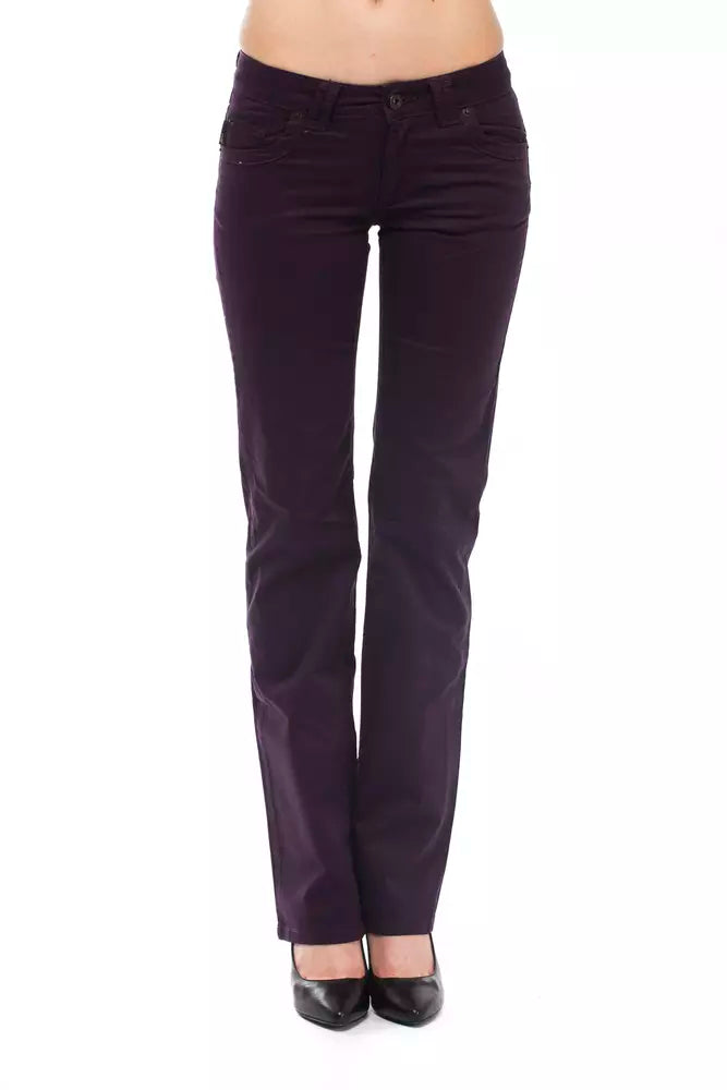 Pantalon en coton violet Ungaro Fever pour femme