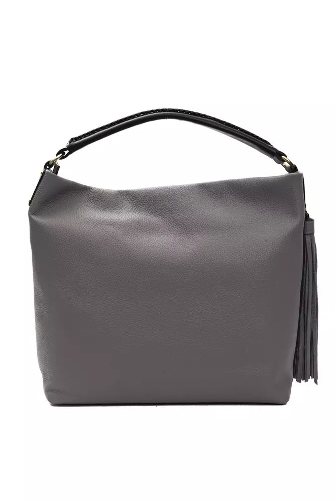 Sac à bandoulière Pompei Donatella en cuir gris pour femme