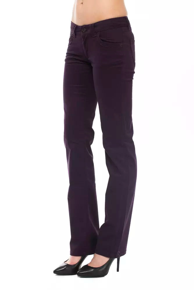 Pantalon en coton violet Ungaro Fever pour femme