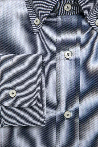 Robert Friedman Blue Cotton Men's Shirt