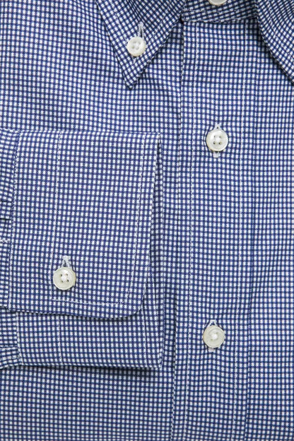 Robert Friedman Blue Cotton Men's Shirt