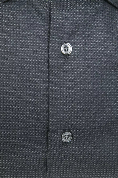 Robert Friedman Black Cotton Men's Shirt