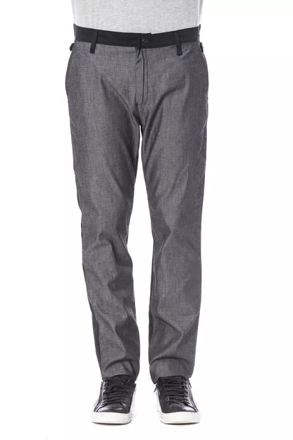 Verri Black Cotton Men's Pant