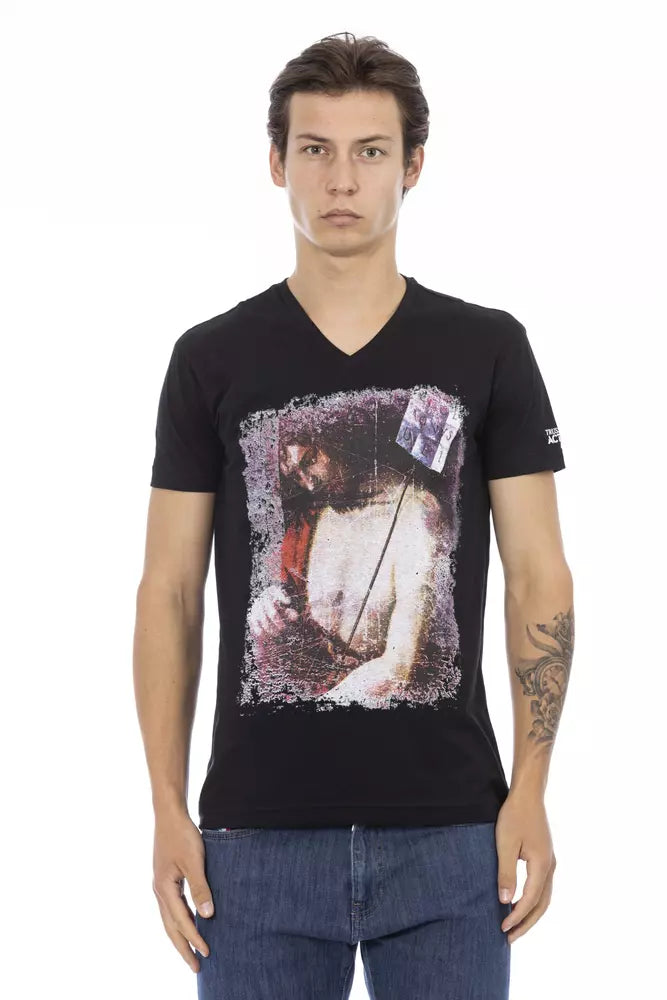 Trussardi Action Black Cotton Men&