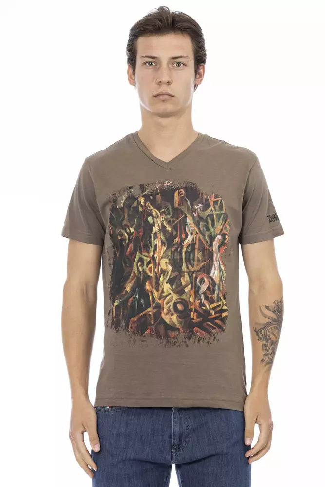 Trussardi Action Brown Cotton Men&