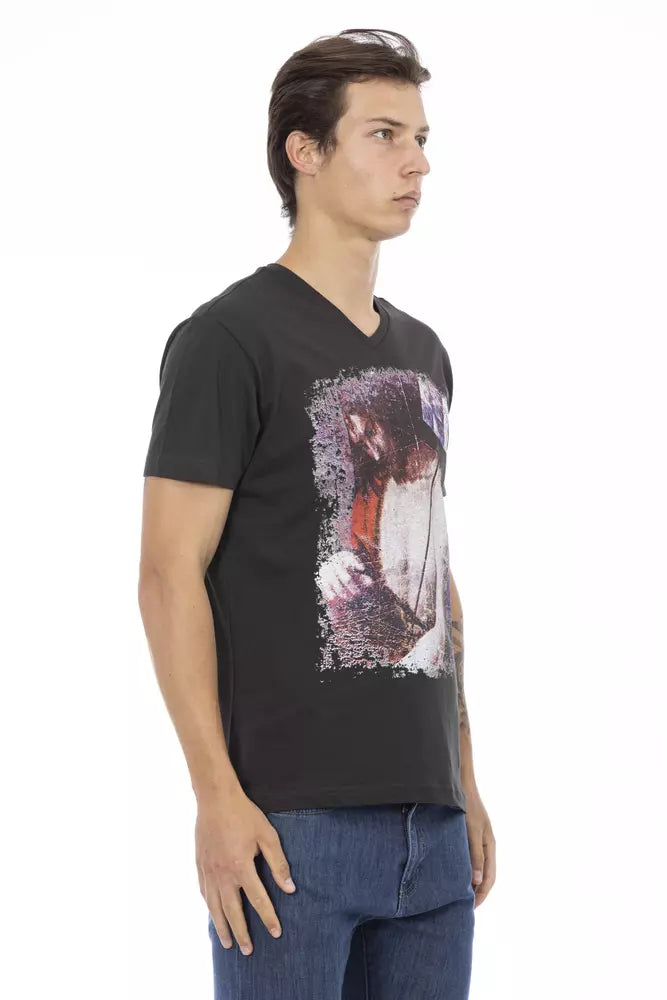 Trussardi Action Black Cotton Men&