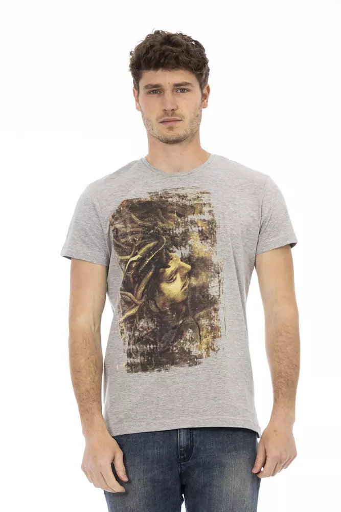 Trussardi Action Gray Cotton Men&