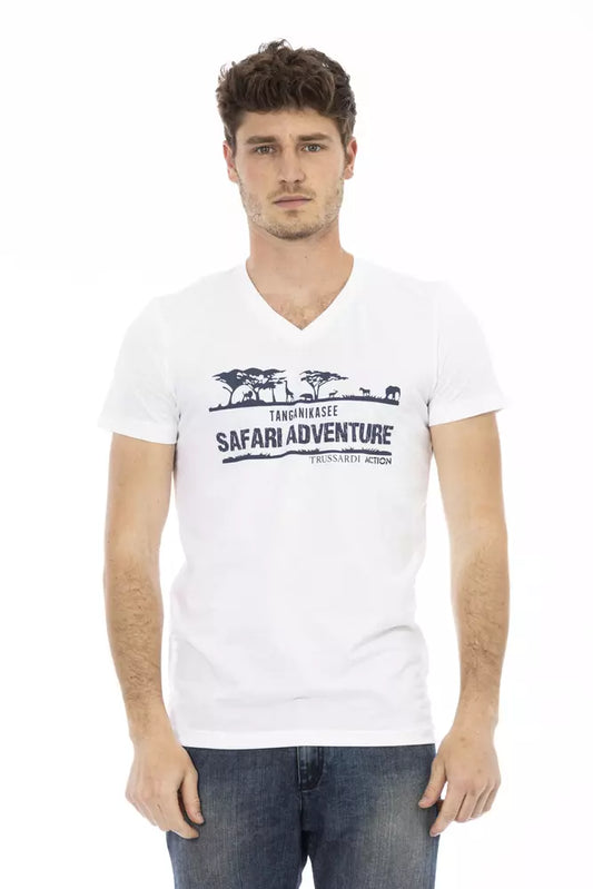 Trussardi Action White Cotton Men's T-Shirt
