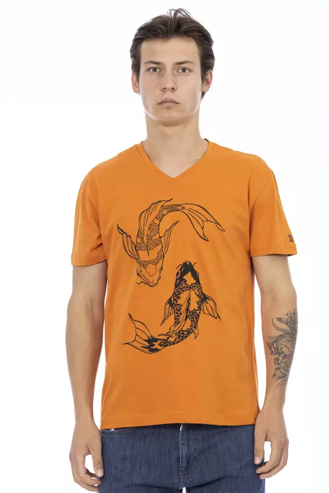 Trussardi Action Orange Cotton Men&