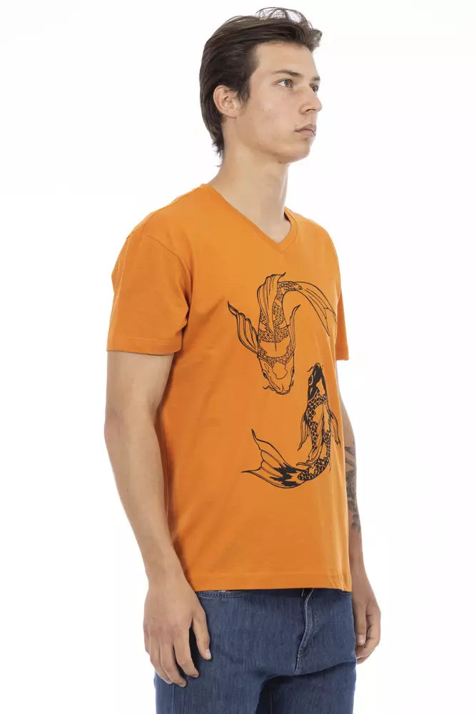 Trussardi Action Orange Cotton Men&