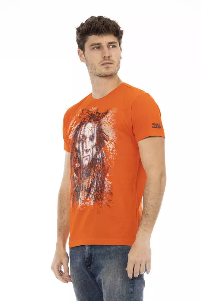 Trussardi Action Orange Cotton Men&