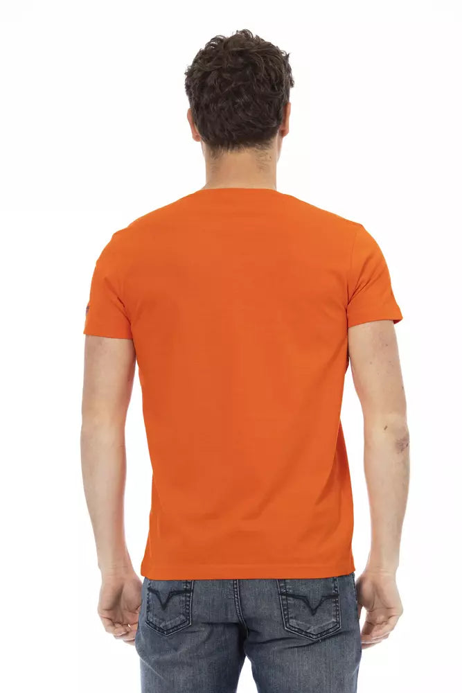 Trussardi Action Orange Cotton Men&