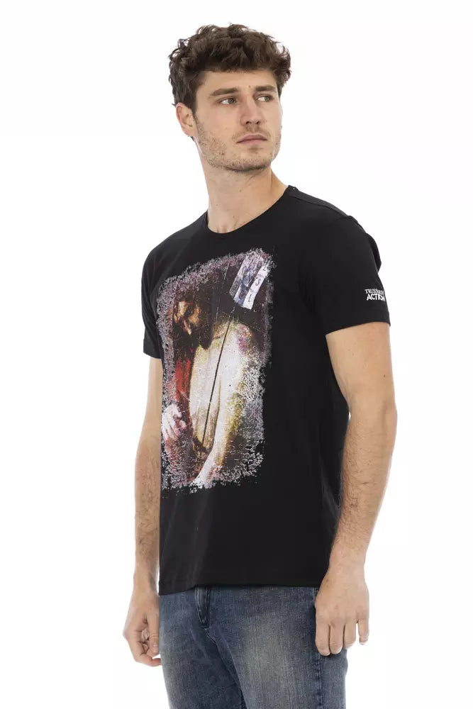 Trussardi Action Black Cotton Men&