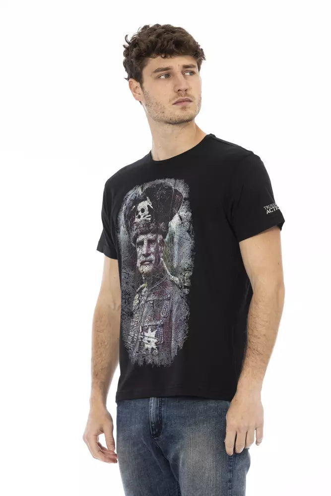 Trussardi Action Black Cotton Men&
