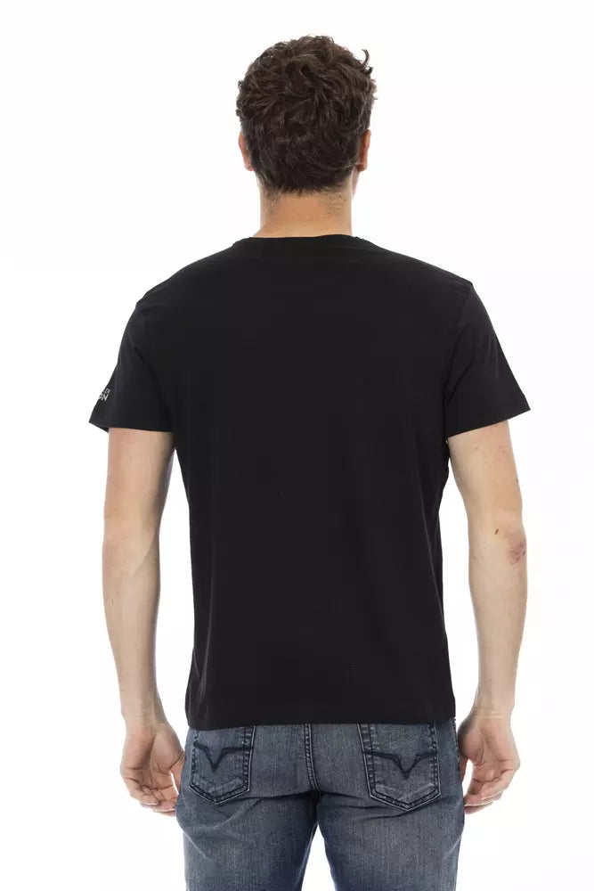 Trussardi Action Black Cotton Men's T-Shirt