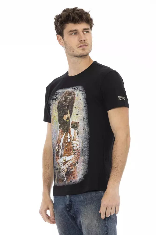 Trussardi Action Black Cotton Men&