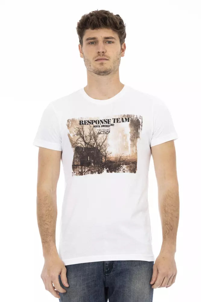 Trussardi Action White Cotton Men&