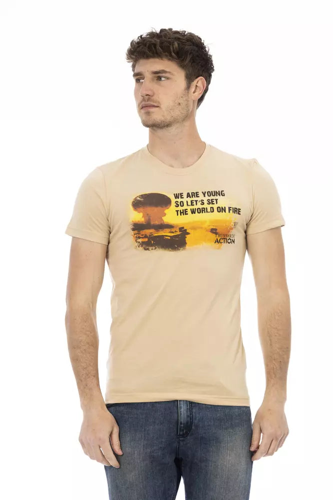 Trussardi Action Beige Cotton Men&