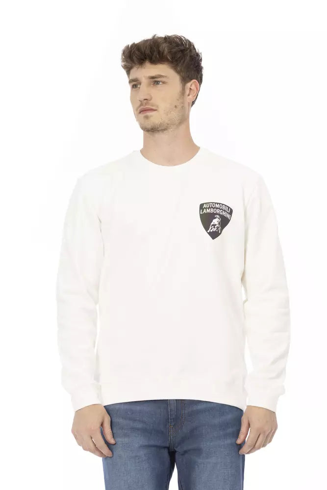 Automobili Lamborghini White Cotton Men&